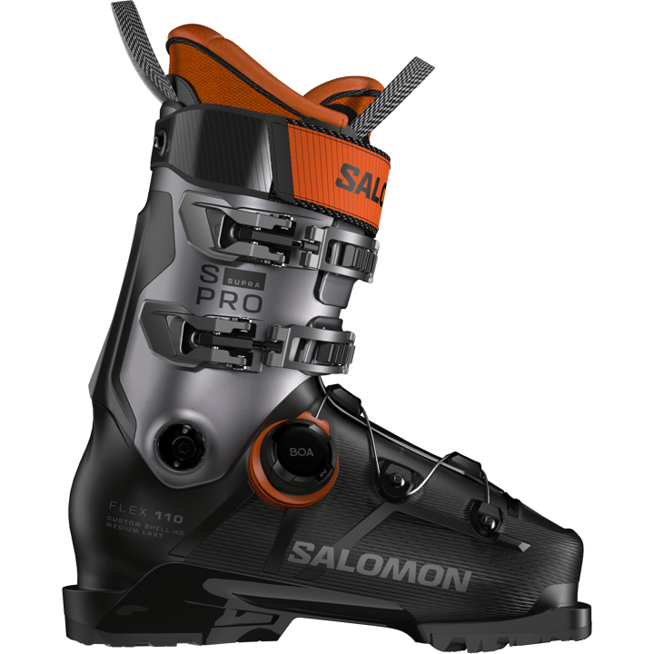 Salomon Men's S/Pro Supra BOA 110 Black/Beluga Met./Orange Tiger Salomon
