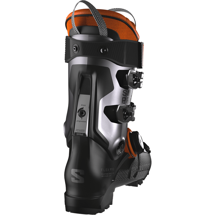 Salomon Men's S/Pro Supra BOA 110 Black/Beluga Met./Orange Tiger Salomon