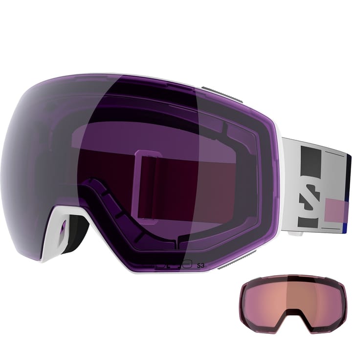 Salomon Radium Prime Sigma (And Extra Lens) White/pink Salomon