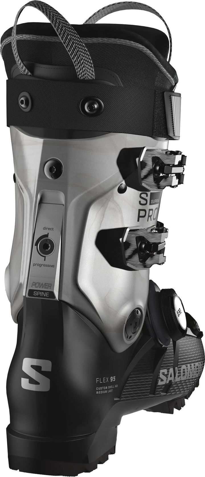 Salomon Women's S/Pro Supra Boa 95 Black/Silver Met./Silver Met. Salomon