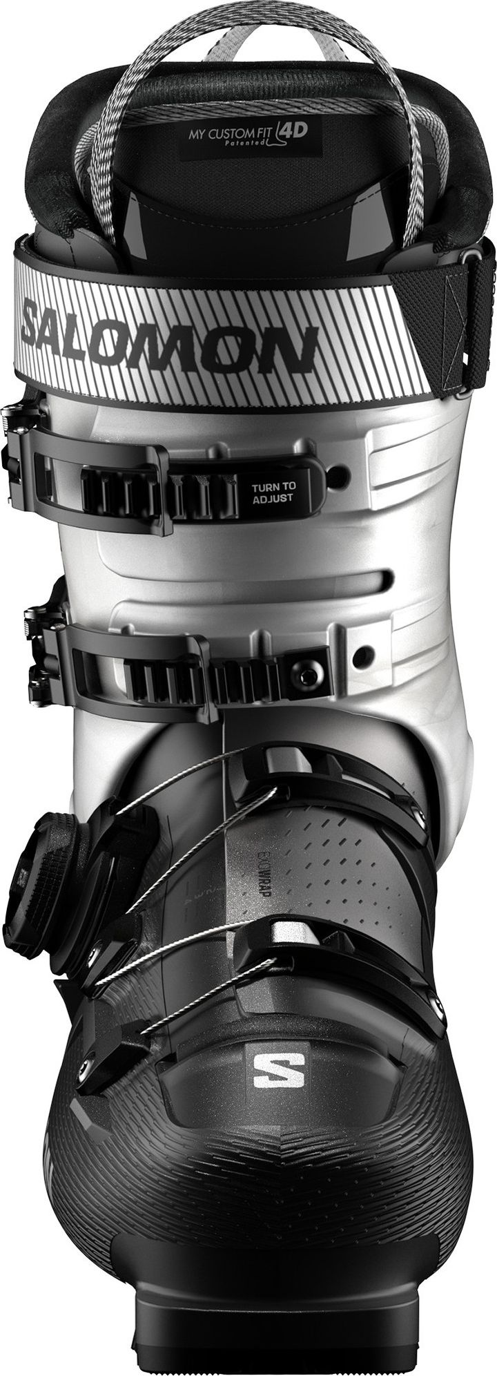 Salomon Women's S/Pro Supra Boa 95 Black/Silver Met./Silver Met. Salomon