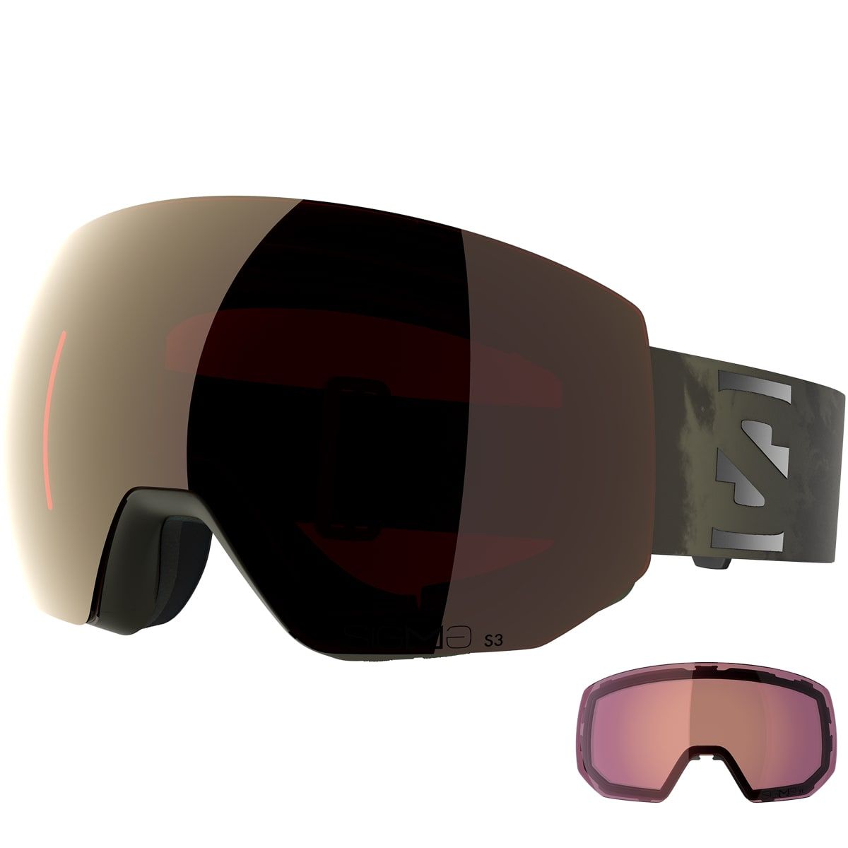 Salomon Radium Pro Sigma (And Extra Lens) Olive Night