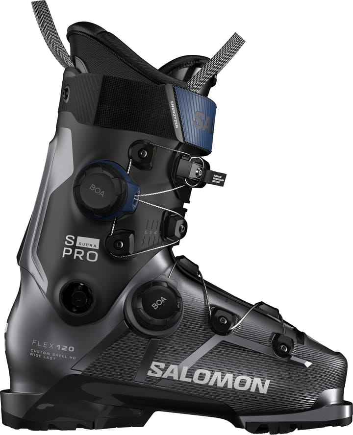 Salomon Men's S/Pro Supra Dual BOA 120 GripWalk Beluga Met./Black/Estate Blue Salomon