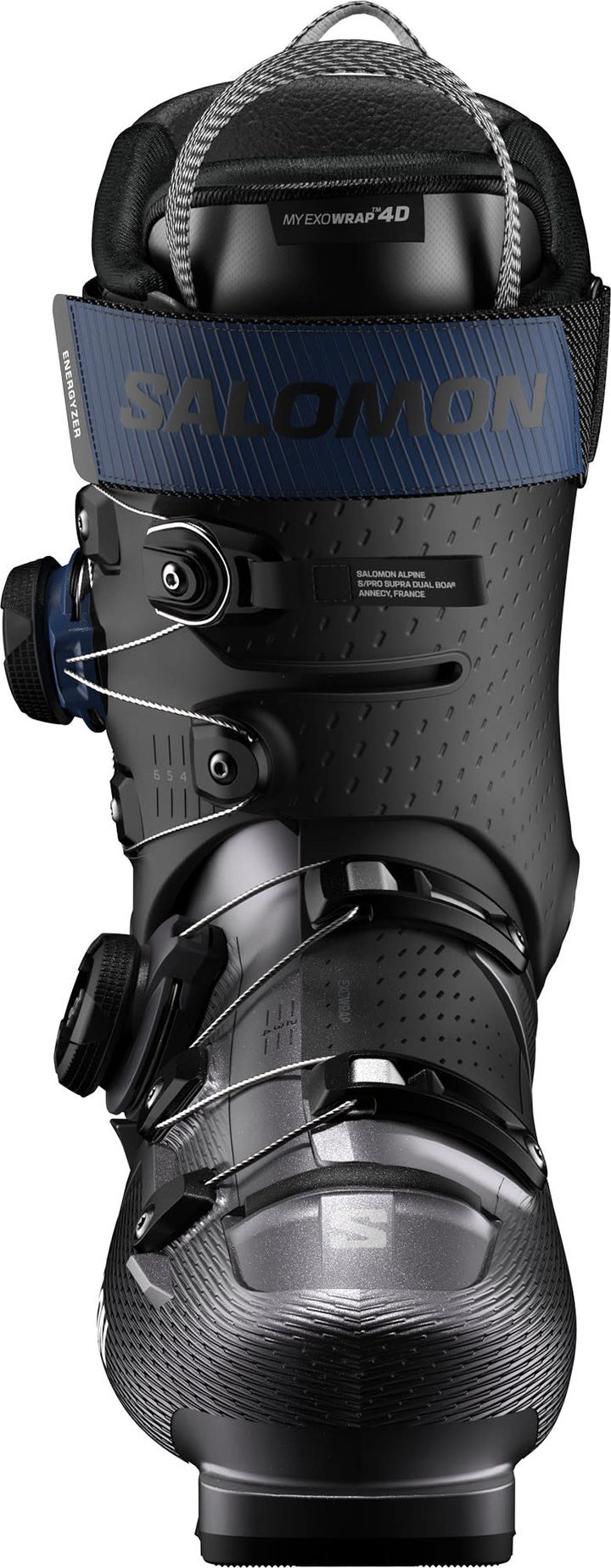 Salomon Men's S/Pro Supra Dual BOA 120 GripWalk Beluga Met./Black/Estate Blue Salomon