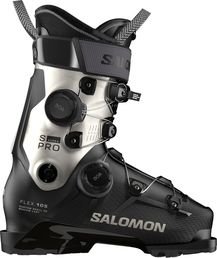 Salomon Women's S/Pro Supra Dual BOA 105 Black/Light Bronze Met./Black Salomon