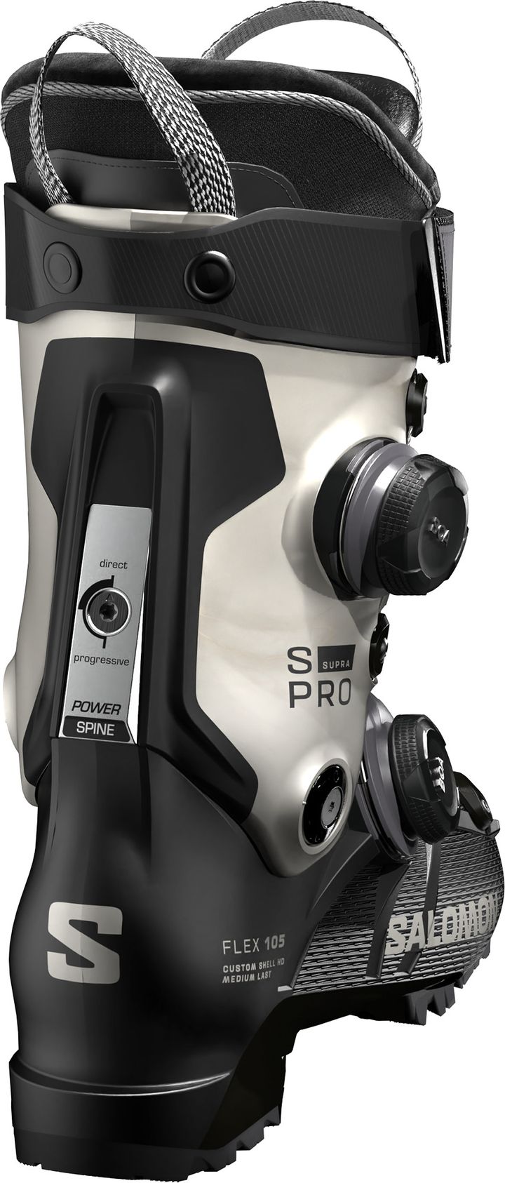 Salomon Women's S/Pro Supra Dual BOA 105 Black/Light Bronze Met./Black Salomon