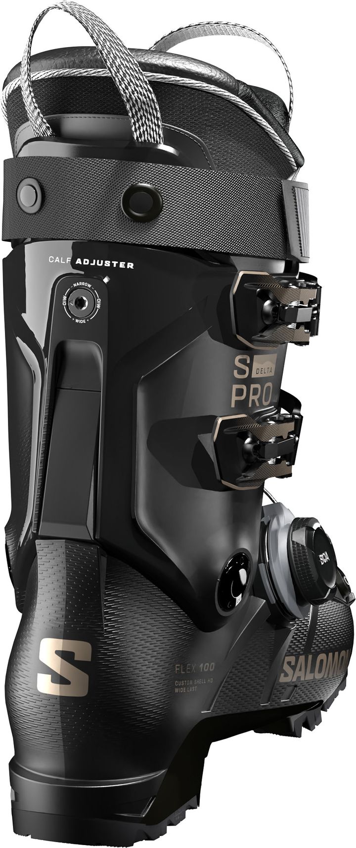 Salomon Men's S/Pro Delta BOA 100 GripWalk Black/Black/Titanium Met. Pd Salomon