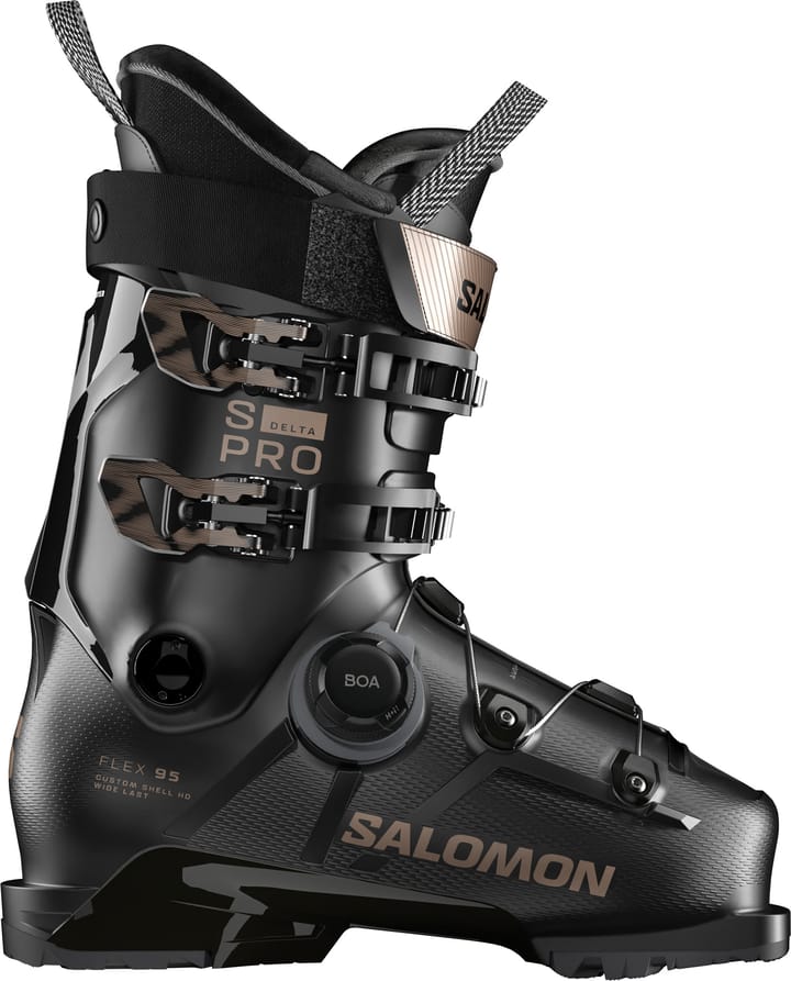 Salomon Women's S/Pro Delta BOA 95 GripWalk Black/Black/Pink Gold Metallic Salomon