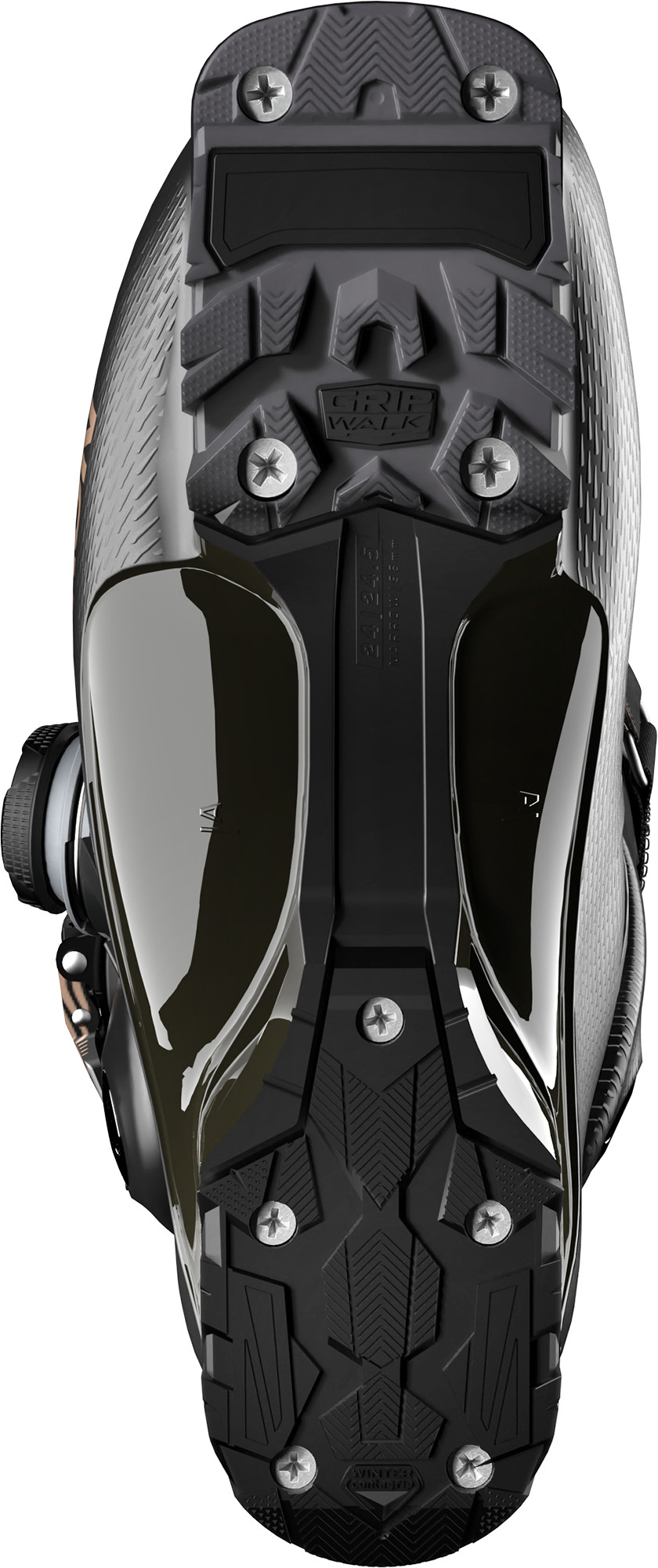 Salomon Women's S/Pro Delta BOA 95 GripWalk Black/Black/Pink Gold Metallic
