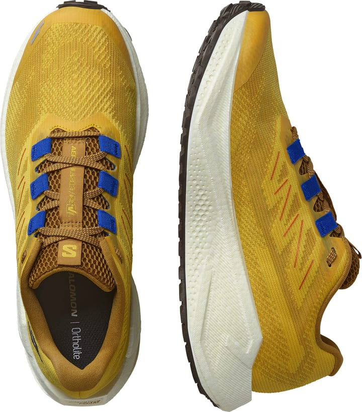 Salomon Men's Aero Blaze 3 Grvl Spicy Mustard/Vanilla Ice/Nautical Blue Salomon Salomon Men's Aero Blaze 3 Grvl Spicy Mustard/Vanilla Ice/Nautical Blue Salomon