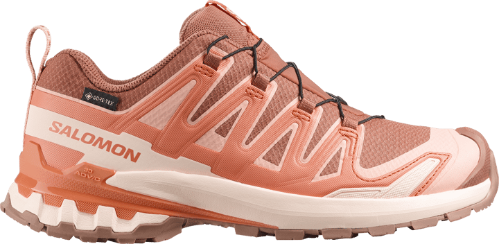 Salomon Women's XA Pro 3d V9 GORE-TEX Pecan Brown / Nectarine / Almond Cream Salomon