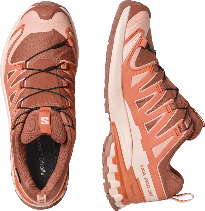 Salomon Women's XA Pro 3d V9 GORE-TEX Pecan Brown / Nectarine / Almond Cream Salomon