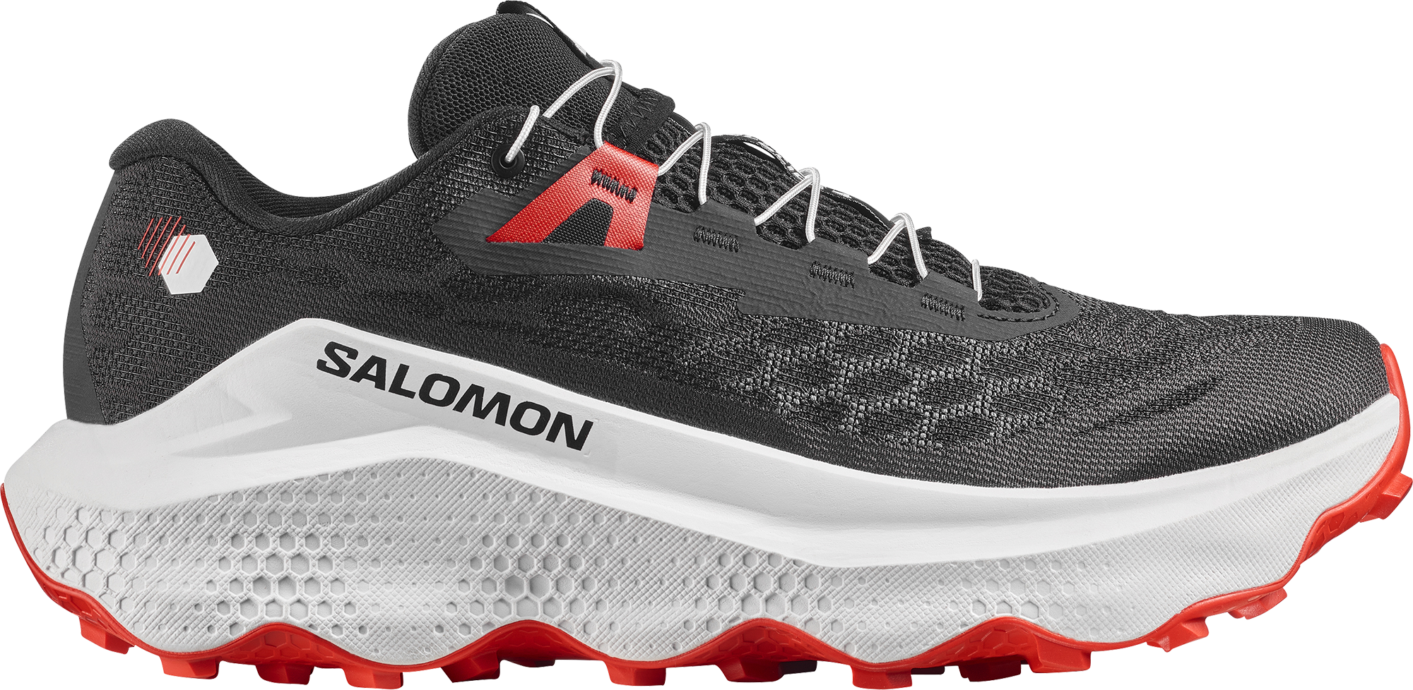 Salomon Men's Ultra Glide 4 Black/White/Fiery Red