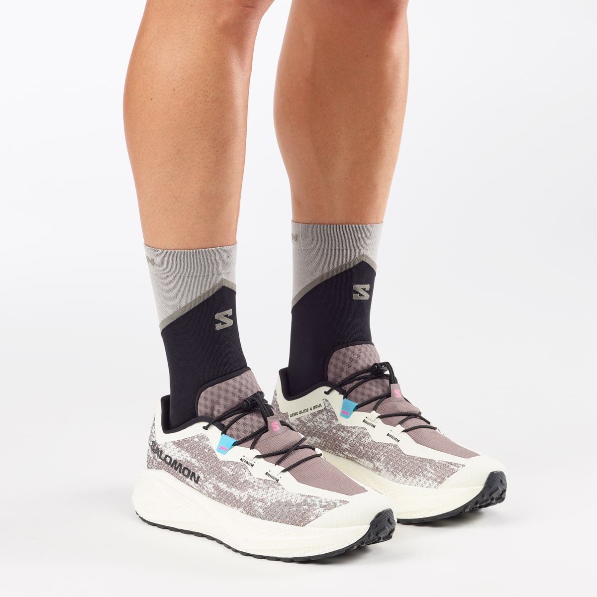Salomon Men's Aero Glide 4 Grvl Vanilla Ice/Black/Iron