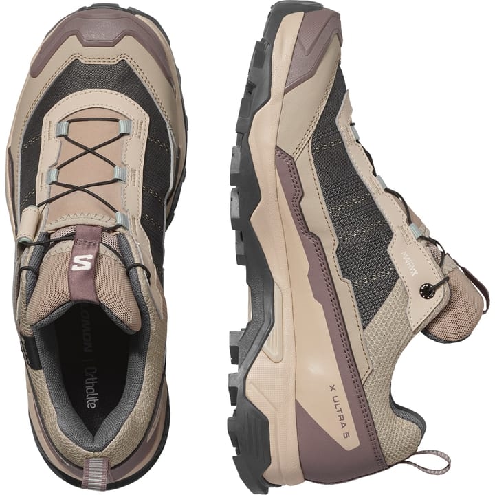 Salomon Women's X Ultra 5 GORE-TEX Desert Tan / White Pepper / Green Milieu Salomon
