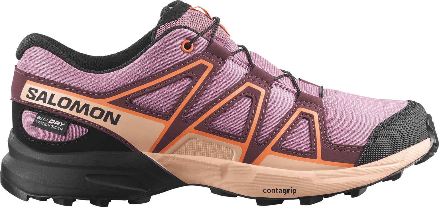 Salomon Junior Speedcross Waterproof Huckleberry / Almond Cream / Nectarine