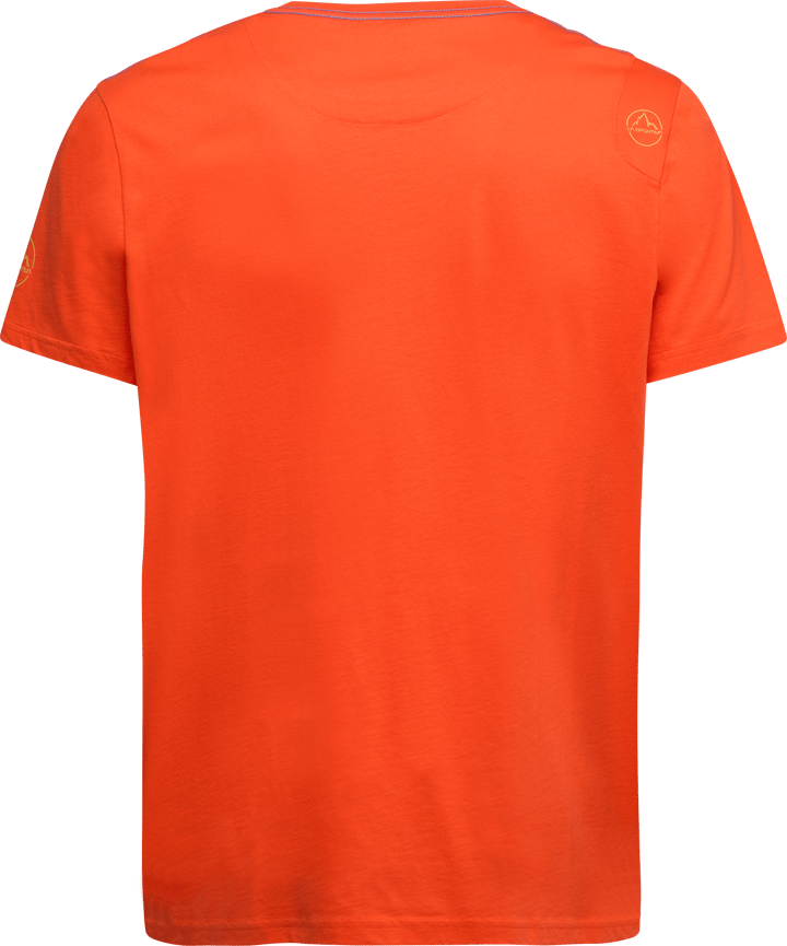 La Sportiva Men's Stripe Cube T-Shirt Cherry Tomato La Sportiva