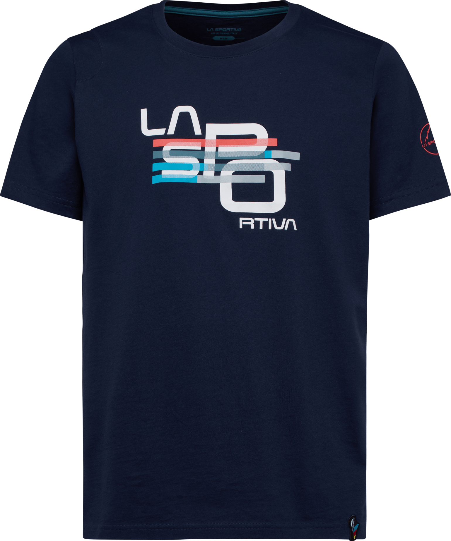 La Sportiva Men's Stripe Cube T-Shirt Deep Sea