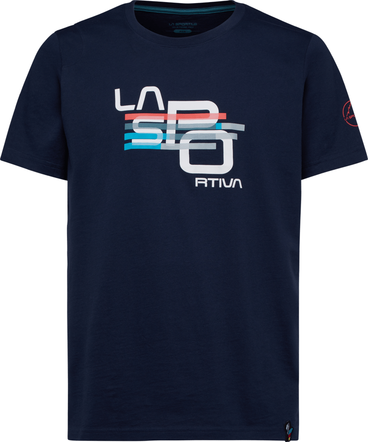 La Sportiva Men's Stripe Cube T-Shirt Deep Sea La Sportiva