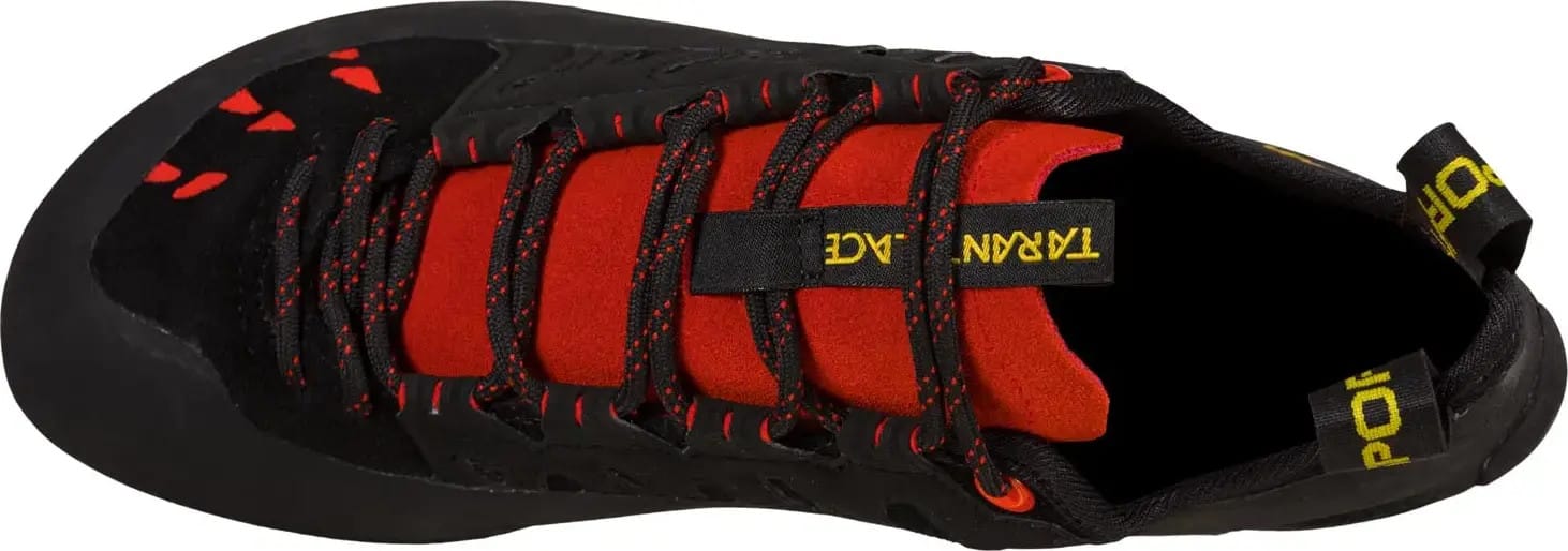 La Sportiva Tarantulace Climbing Shoes in Black Poppy Size Mens 13 La Sportiva Unisex Tarantulace Climbing Shoes Black/Poppy  main image 4