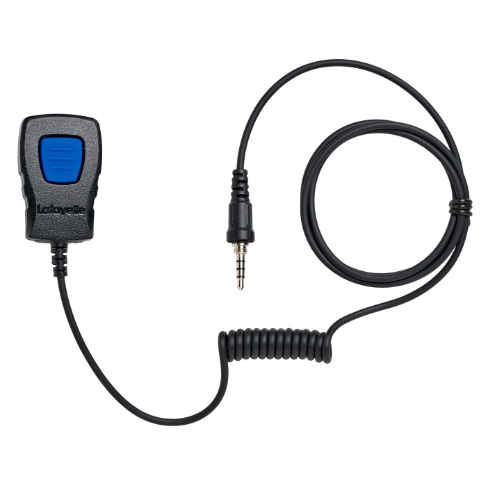 Lafayette Push To Talk Button Long Cable Black Tillbehör jaktradio OneSize