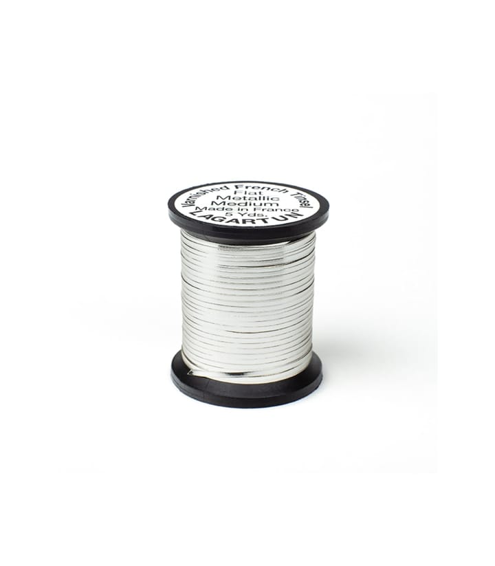 Lagartun Flat Metal Tinsel Silver Lagartun
