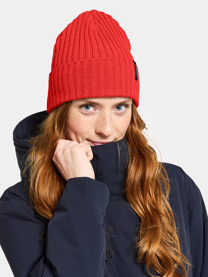 Didriksons Unisex Laken Beanie 3 Pomme Red Didriksons Didriksons Unisex Laken Beanie 3 Pomme Red Didriksons