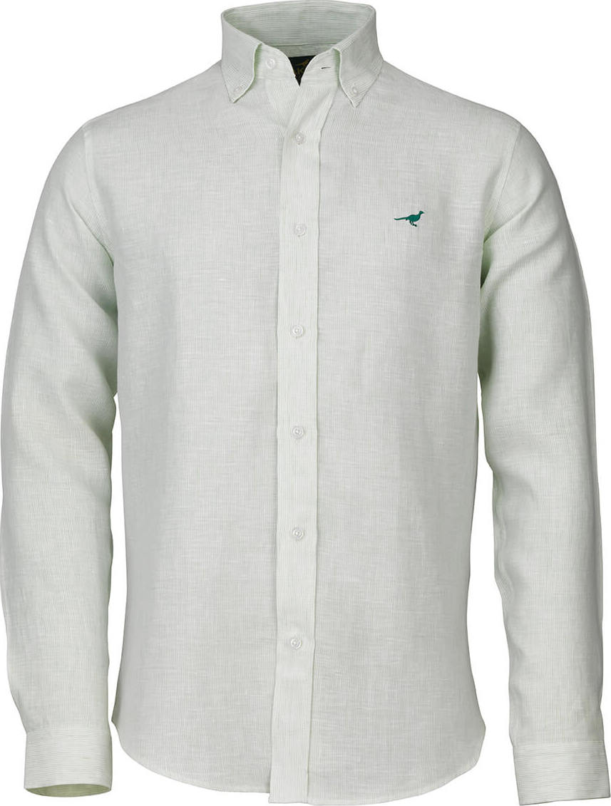 Laksen Men’s Portofino Linen Shirt Green