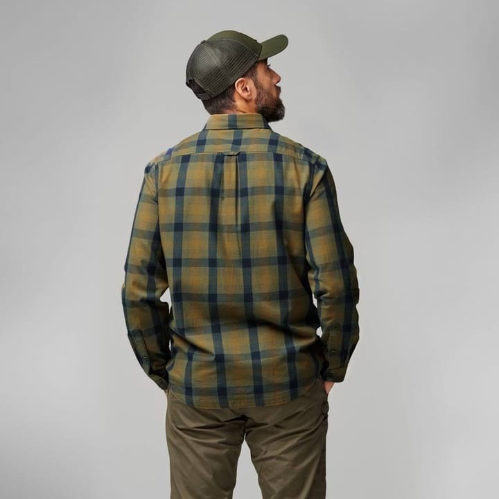 Fjällräven Lappland Mesh Shirt M Light Olive-Indigo Blue Fjällräven