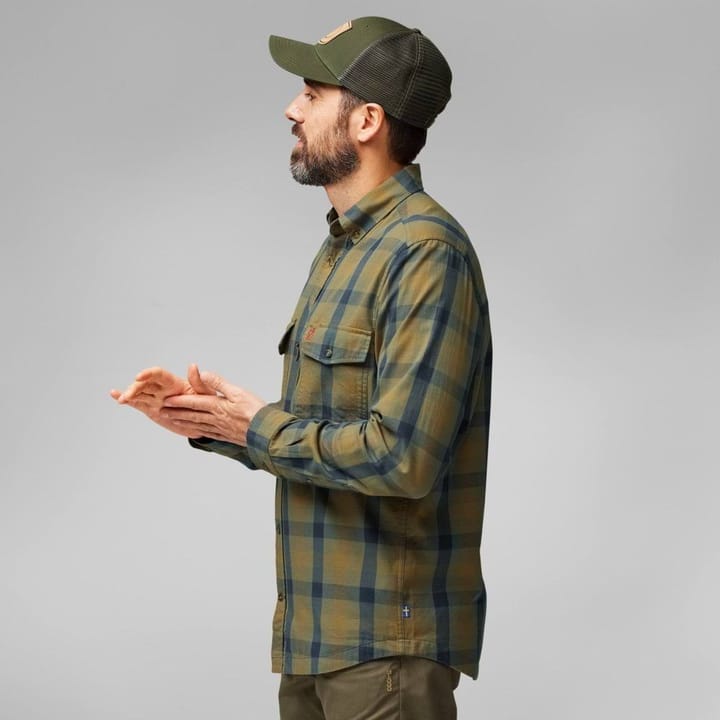 Fjällräven Lappland Mesh Shirt M Light Olive-Indigo Blue Fjällräven