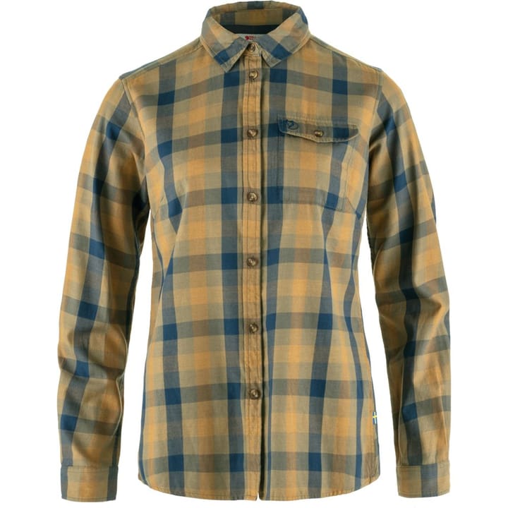 Fjällräven Lappland Mesh Shirt W Light Olive-Indigo Blue Fjällräven