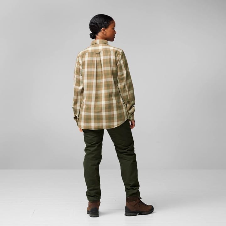 Fjällräven Lappland Mesh Shirt W Light Olive-Indigo Blue Fjällräven