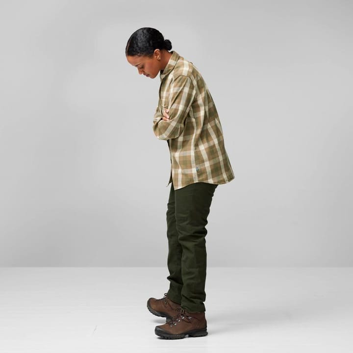 Fjällräven Lappland Mesh Shirt W Light Olive-Indigo Blue Fjällräven