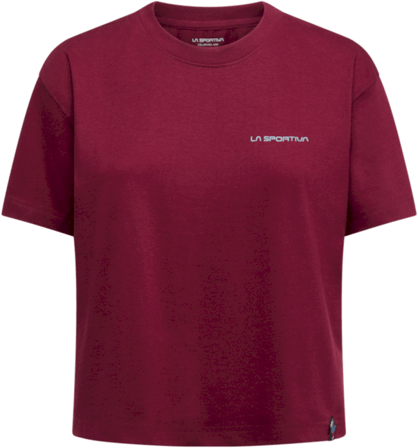 La Sportiva Women's Trilogy Crop T-Shirt Redwood/Limestone