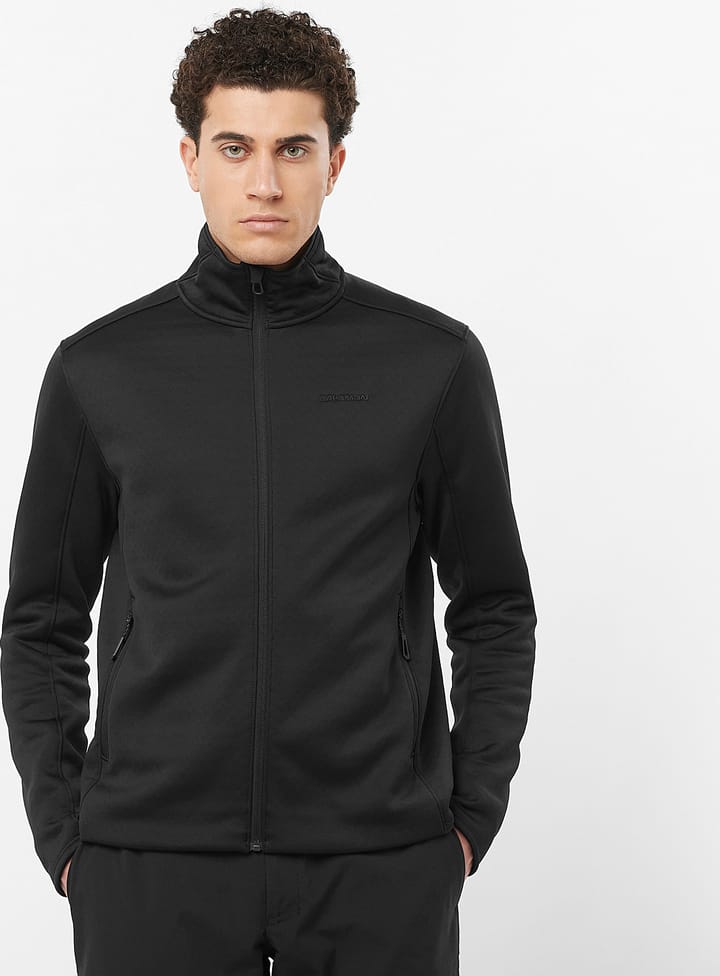 Salomon Outline Warm fleece Fz M Deep Black Salomon