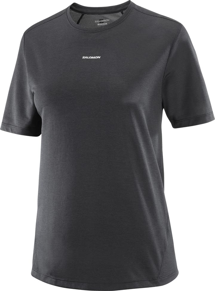 Salomon Women's Shkout Core Short Sleeve Tee Deep Black Salomon