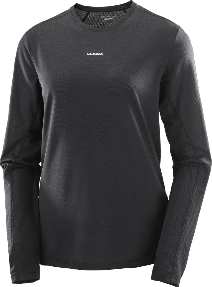 Salomon Women's Shkout Core Long Sleeve Tee Deep Black Salomon