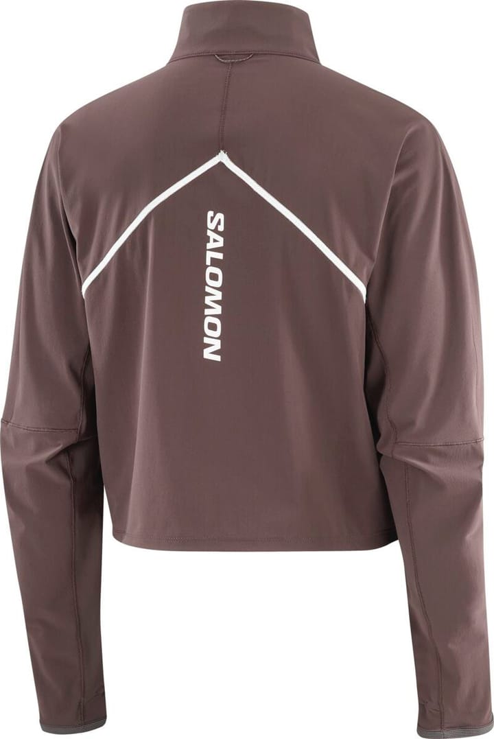 Salomon Sense Aero Hybrid Crop Pullover W Coffee Bean/ Salomon Salomon Sense Aero Hybrid Crop Pullover W Coffee Bean/ Salomon