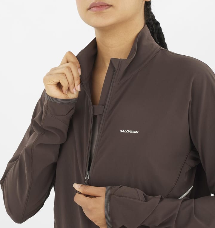 Salomon Sense Aero Hybrid Crop Pullover W Coffee Bean/ Salomon Salomon Sense Aero Hybrid Crop Pullover W Coffee Bean/ Salomon