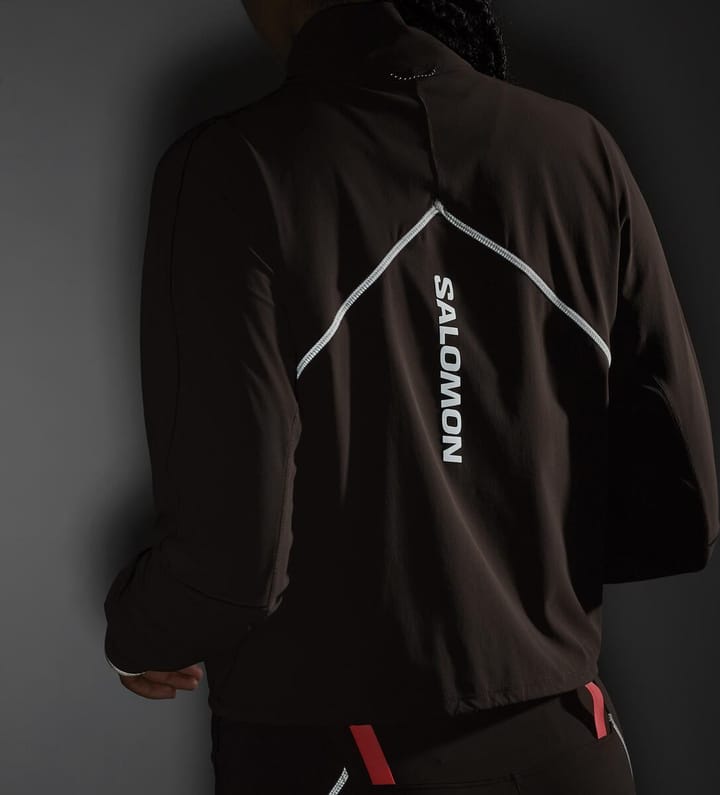 Salomon Sense Aero Hybrid Crop Pullover W Coffee Bean/ Salomon