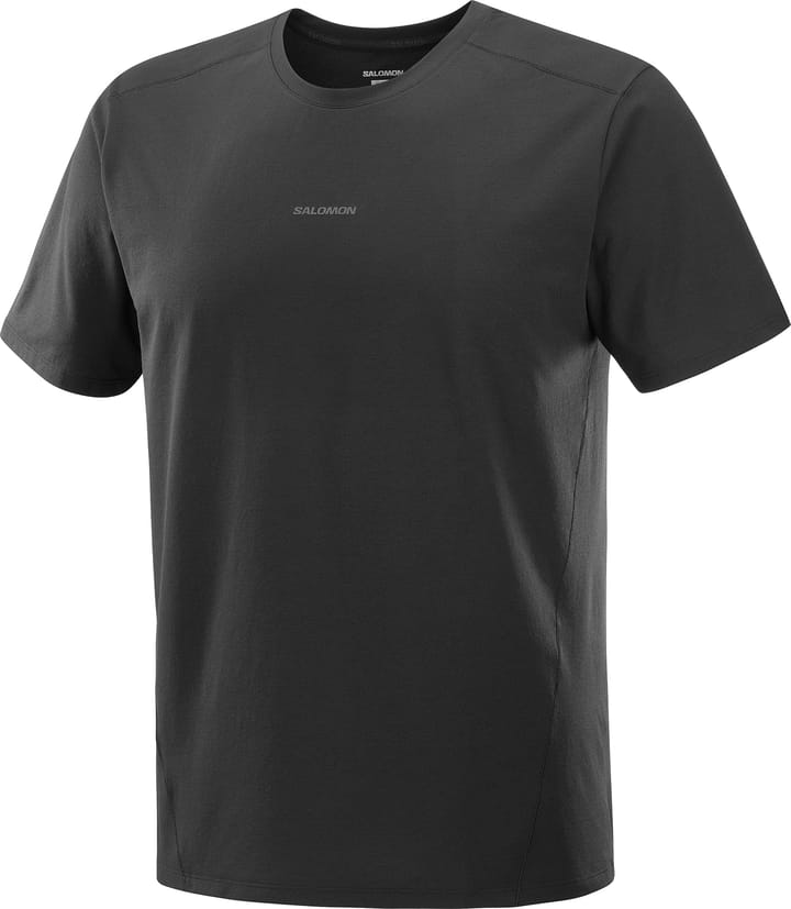 Salomon Men's Trackline Short Sleeve Tee Deep Black Salomon