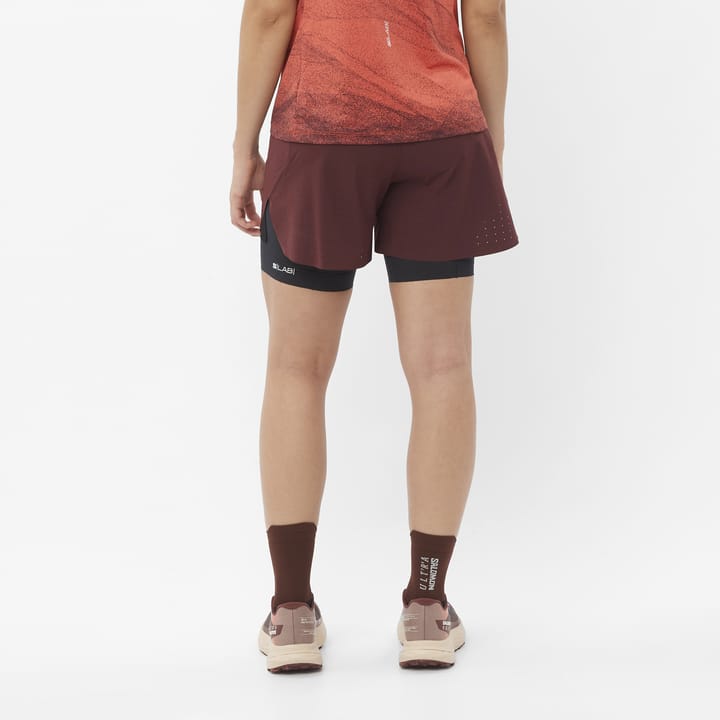 Salomon Women's S/Lab Salomon Ultra 2in1 Shorts Decadent Chocolate/Vanilla Ice Salomon Salomon Women's S/Lab Salomon Ultra 2in1 Shorts Decadent Chocolate/Vanilla Ice Salomon