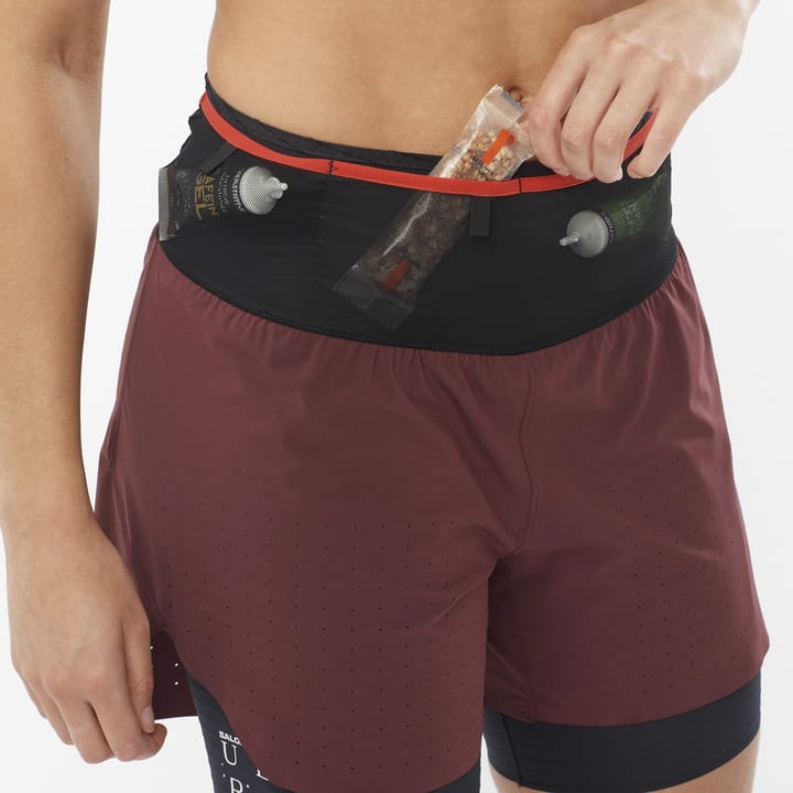Salomon Women's S/Lab Salomon Ultra 2in1 Shorts Decadent Chocolate/Vanilla Ice Salomon Salomon Women's S/Lab Salomon Ultra 2in1 Shorts Decadent Chocolate/Vanilla Ice Salomon