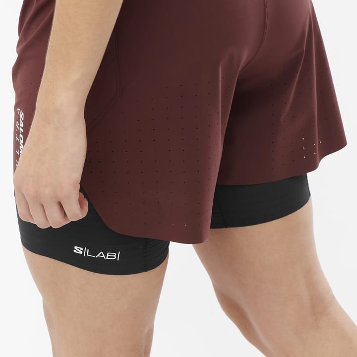 Salomon Women's S/Lab Salomon Ultra 2in1 Shorts Decadent Chocolate/Vanilla Ice Salomon Salomon Women's S/Lab Salomon Ultra 2in1 Shorts Decadent Chocolate/Vanilla Ice Salomon