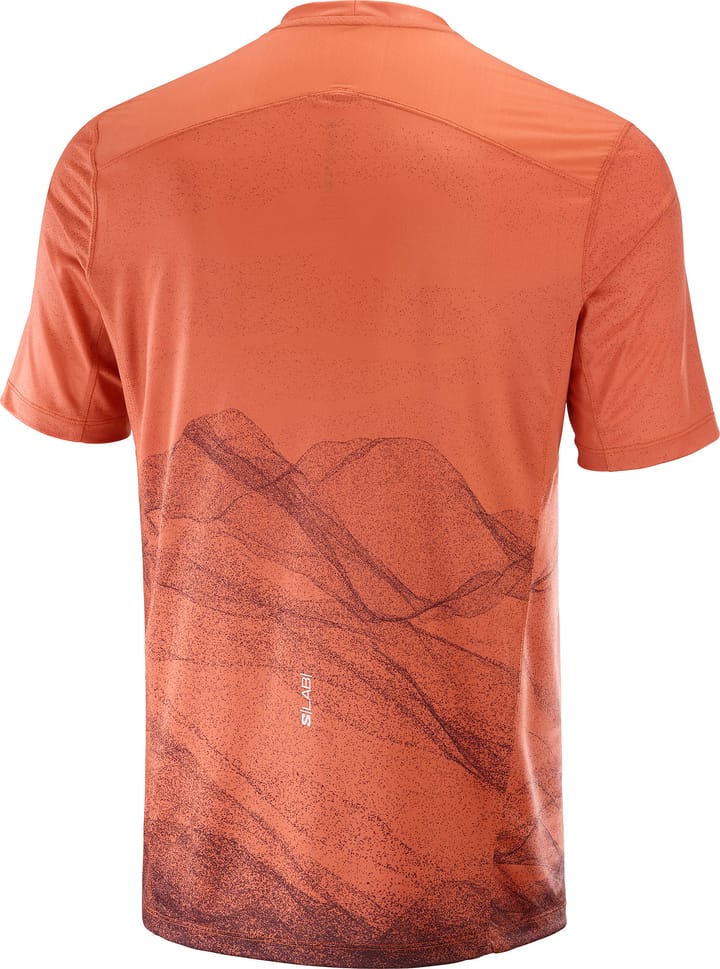 Salomon Men's S/LAB Ultra Tee Aop Burnt Sienna/decadent Chocolate/ Salomon
