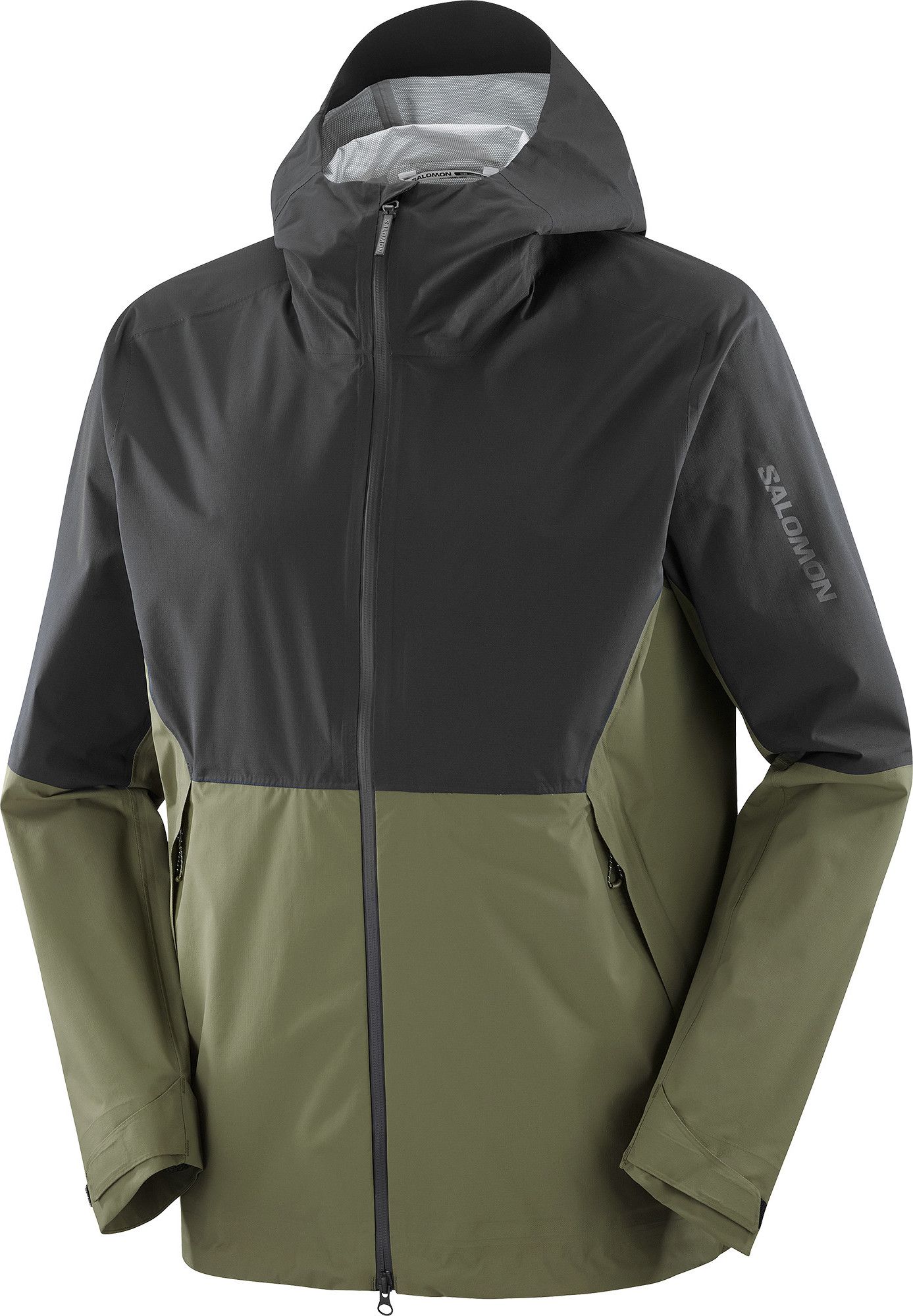 Salomon Outerpath 2.5l Wp Jkt M Deep Black/grape Leaf/