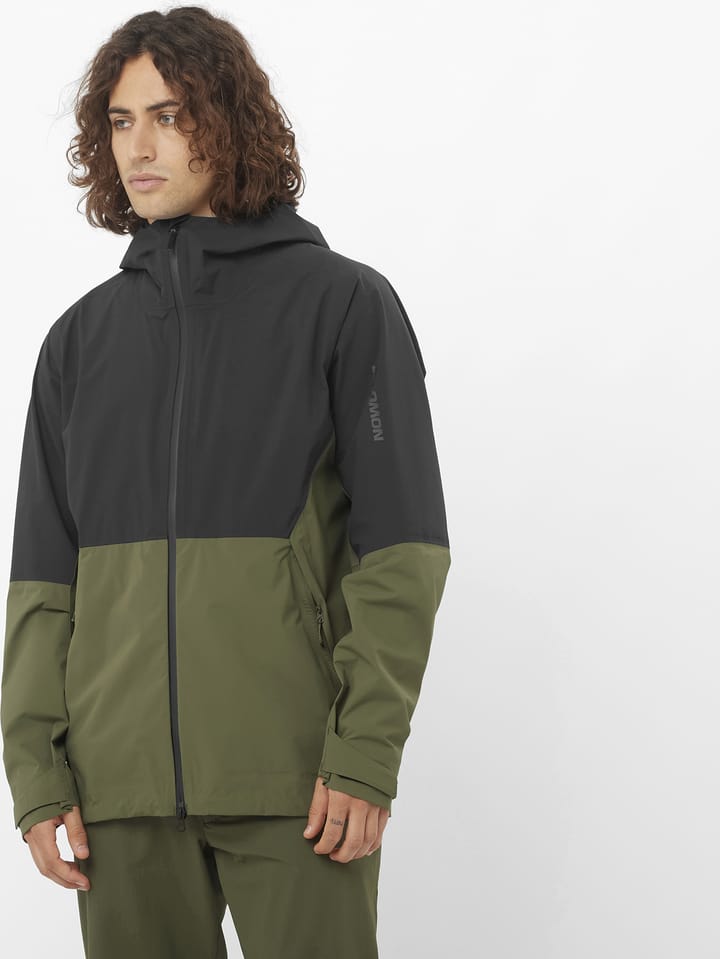 Salomon Outerpath 2.5l Wp Jkt M Deep Black/grape Leaf/ Salomon