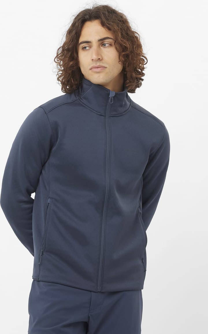 Outline Warm Fz Fleece M Blue Nights/ Salomon Outline Warm Fz Fleece M Blue Nights/ Salomon