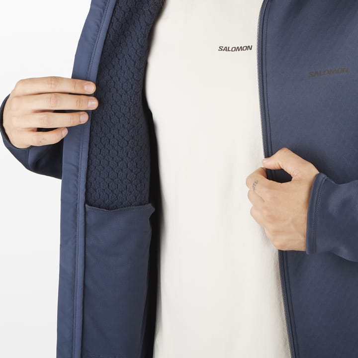Outline Warm Fz Fleece M Blue Nights/ Salomon Outline Warm Fz Fleece M Blue Nights/ Salomon