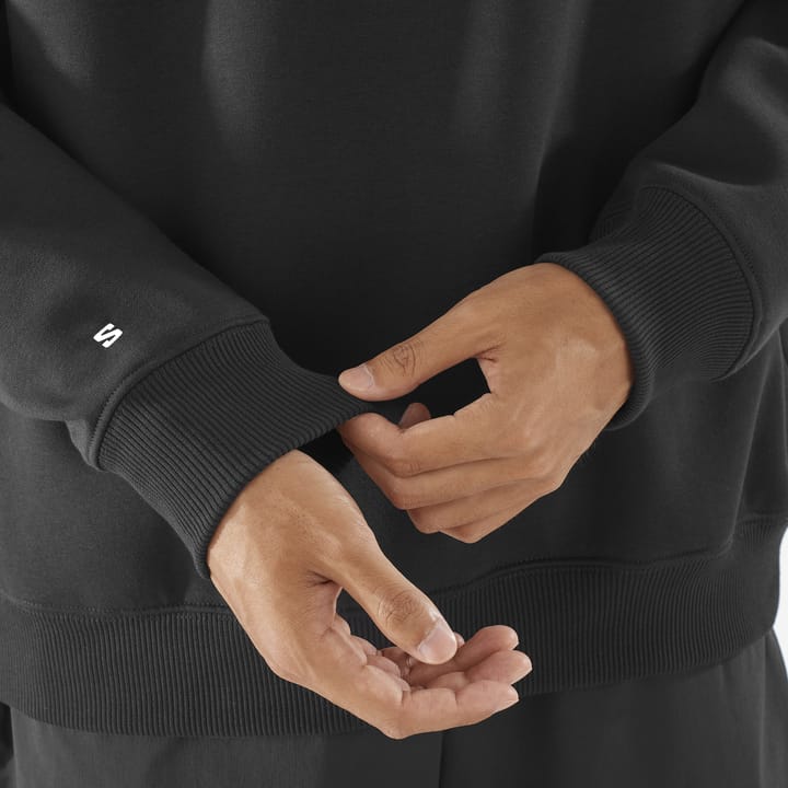 Salomon Men's Salomon Logo Crewneck Deep Black Salomon Salomon Men's Salomon Logo Crewneck Deep Black Salomon